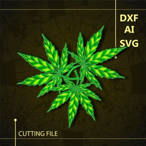 Marijuana Multilayer SVG/ Marijuana CNC file/ Cricut file / Cutting file svg/ Paper cut/ Laser cut file/ 3D layer