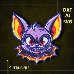 Bat Multilayer SVG/ Bat CNC file/ Cricut file/ Cutting file svg/ Paper cut/  Laser cut file/ 3D layer
