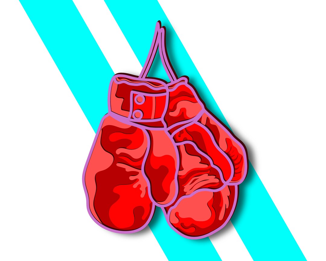 Boxing Gloves Mandala SVG/ Boxing Gloves CNC/ Multilayer Svg/ Etsy