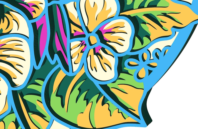 Hummingbird Multilayer SVG. CNC. Cricut. Paper cutting. Laser cut file. 3D layer. Glowforge. image 19