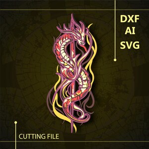 Dragon Multilayer SVG/ Dragon CNC file/ Cricut file / Cutting file svg/ Paper cut/ Laser cut file/ 3D layer