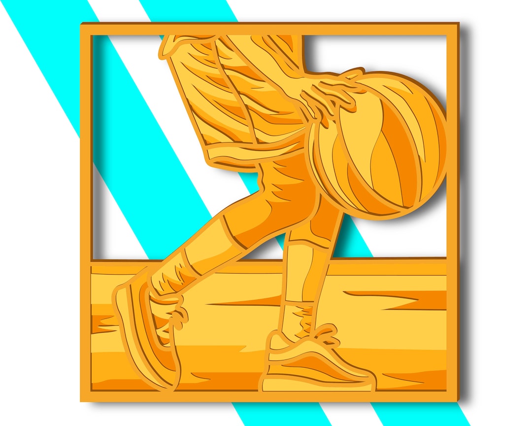 Basketball Mandala SVG/ Basketball CNC/ Multilayer Svg/ Cutting File