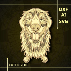 Golden Retriever Multilayer SVG/ Golden Retriever CNC file/ Cricut file / Cutting file svg/ Paper cut/ Laser cut file/ 3D layer