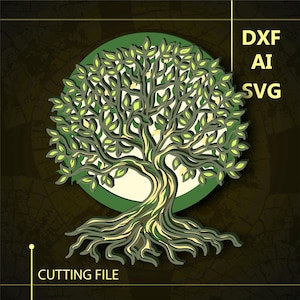 Tree of life Multilayer SVG/ Tree of life CNC file/ Cricut file/ Cutting file svg/ Paper cut/ Laser cut file/        3D layer