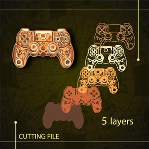 Game Controller Multilayer SVG. CNC. Cricut. Paper Cutting. Laser Cut ...