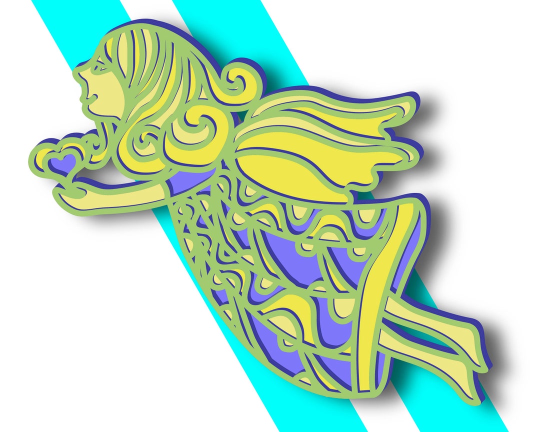 Angel Mandala SVG/ Angel CNC/ Multilayer Svg/ Cutting File - Etsy