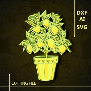 Lemon Multilayer SVG/ Lemon CNC file/ Cricut file / Cutting file svg/ Paper cut/ Laser cut file/ 3D layer