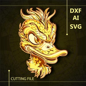 Duck Multilayer SVG/ Duck CNC file/ Cricut file / Cutting file svg/ Paper cut/ Laser cut file/  3D layer