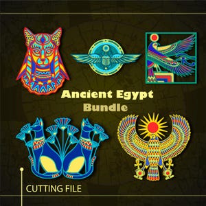 Bundle Ancient Egypt  Multilayer SVG/ Bundle Ancient Egypt CNC file/ Cutting file svg/ Paper cut/ Laser cut file/ 3D layer