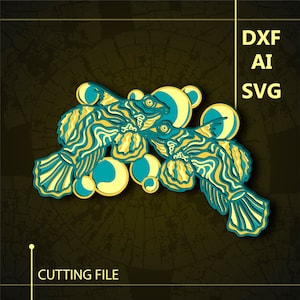 Fish Multilayer SVG/ Fish CNC file/ Cricut file / Cutting file svg/ Paper cut/ Laser cut file/ 3D layer