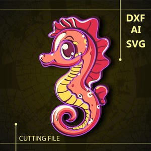 Sea Horse Multilayer SVG/ Sea Horse CNC file/ Cricut file/ Cutting file svg/ Paper cut/ Laser cut file/ 3D layer