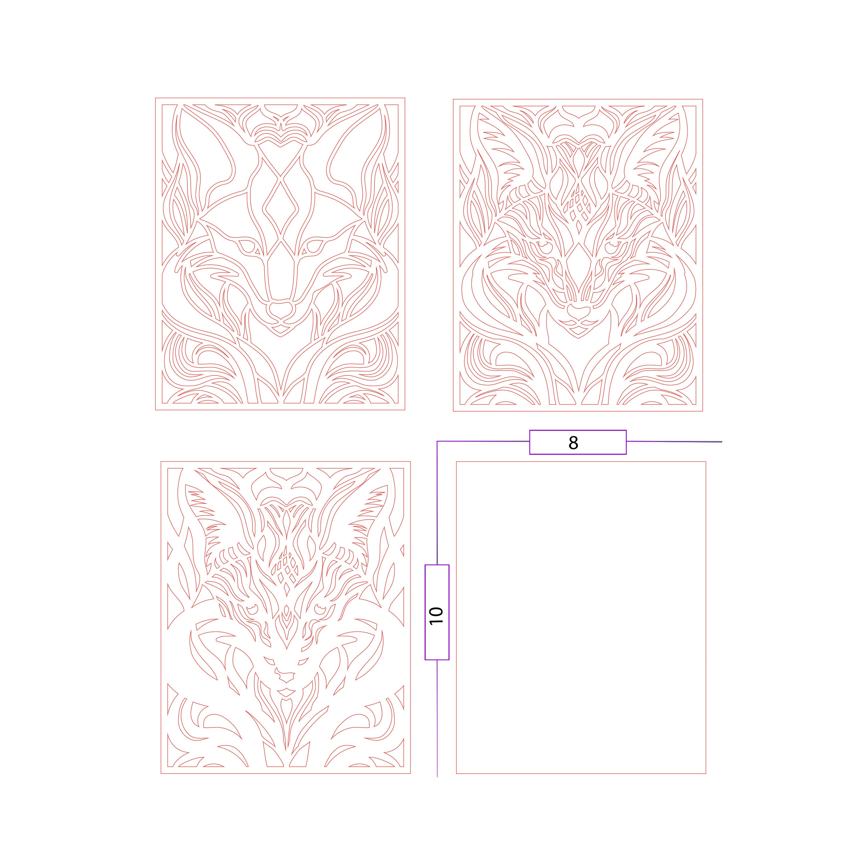 Fox Multilayer SVG/ Fox CNC File/ Cricut File/ Cutting File Svg/ Paper ...
