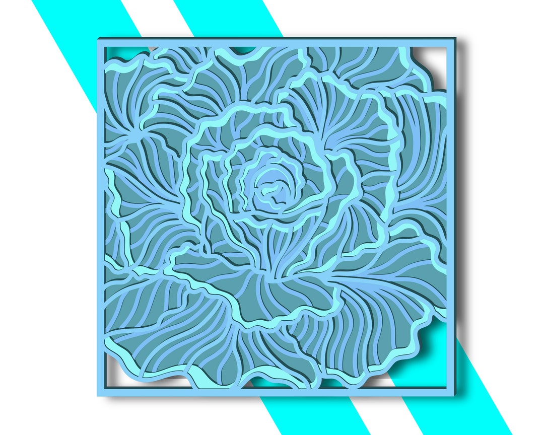 Cabbage Multilayer SVG/ Cabbage CNC/ Multilayer Svg/ Cutting File Svg ...