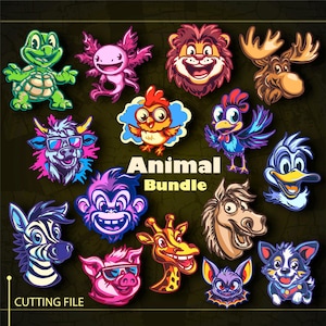 Mega Bundle Animal multicouche SVG / fichier CNC animal / fichier Cricut / fichier de coupe svg / papier découpé / fichier découpé au laser / calque 3D