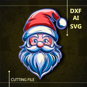 Santa Multilayer SVG/ Santa CNC file/ Cricut file / Cutting file svg/ Paper cut/ Laser cut file/  3D layer