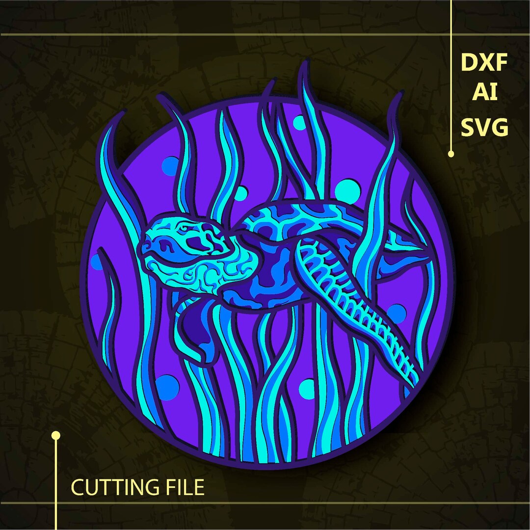 Turtle Multilayer SVG/ Turtle CNC/ Multilayer Svg/ Cutting File Svg ...