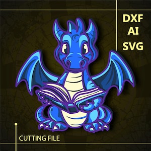 Dragon Multilayer SVG/ Dragon CNC file/ Cricut file / Cutting file svg/ Paper cut/ Laser cut file/ 3D layer