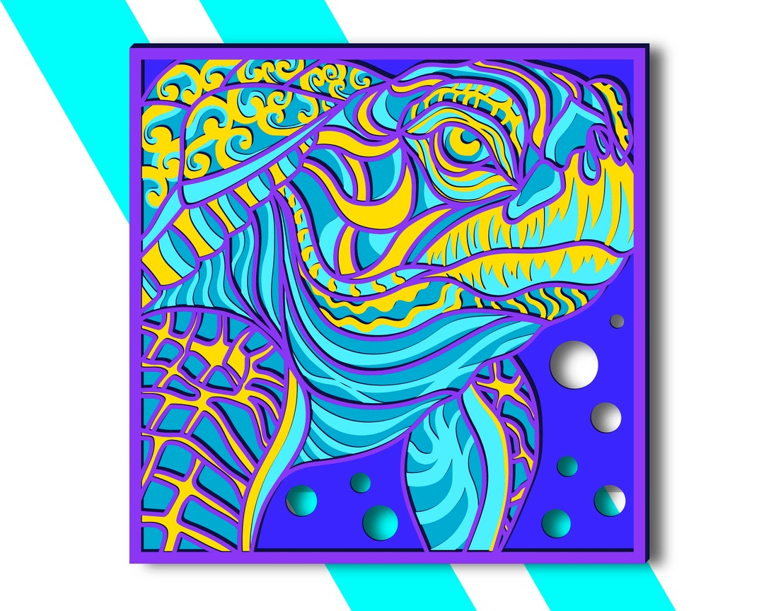 Turtle Multilayer SVG/ Turtle CNC/ Multilayer Svg/ Cutting File Svg ...