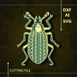 Beetle Multilayer SVG/ Beetle CNC file/ Cricut file / Cutting file svg/ Paper cut/ Laser cut file/ 3D layer