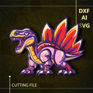 Spinosaurus  Multilayer SVG/ Dinosaur CNC file/ Cricut file / Cutting file svg/ Paper cut/ Laser cut file/     3D layer