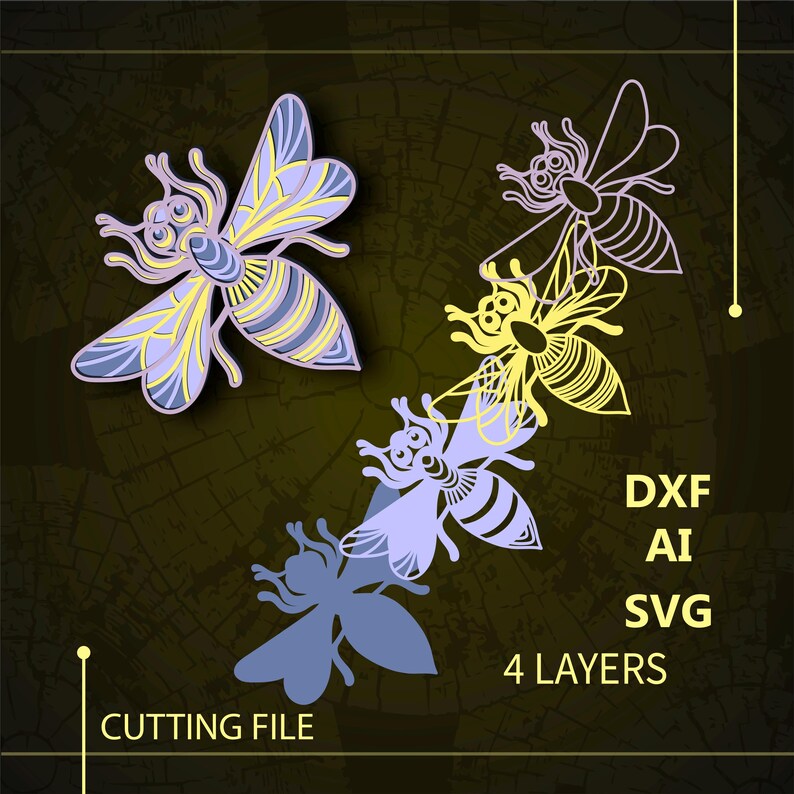 Bundle Insect Multilayer SVG. CNC. Cricut. Paper Cutting. Laser Cut ...