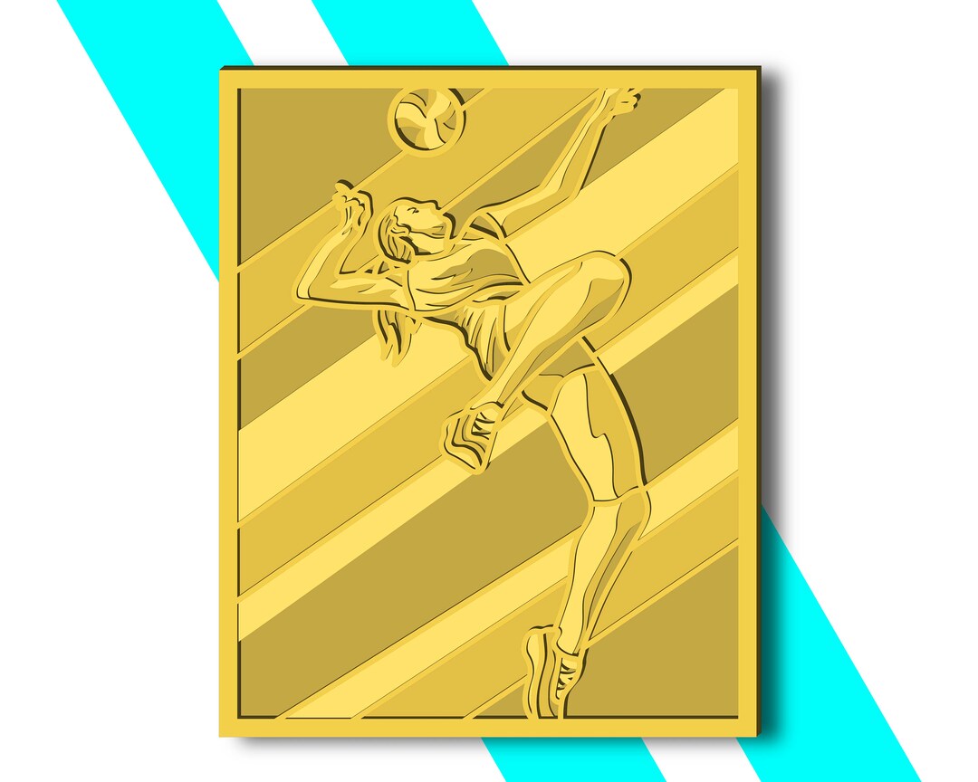 Volleyball Mandala SVG/ Volleyball CNC/ Multilayer Svg/ Cutting File