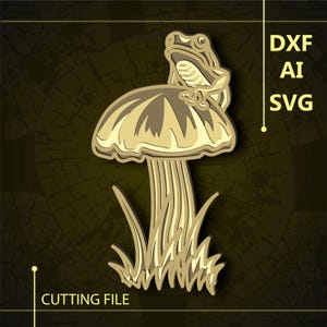 Mushroom Multilayer SVG/ Mushroom CNC file/ Cricut file / Cutting file svg/ Paper cut/ Laser cut file/      3D layer