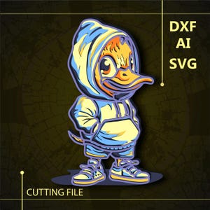 Duck Multilayer SVG/ Duck CNC file/ Cricut file / Cutting file svg/ Paper cut/ Laser cut file/  3D layer