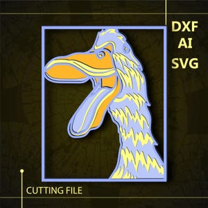 Duck Multilayer SVG/ Duck CNC file/ Cricut file / Cutting file svg/ Paper cut/ Laser cut file/ 3D layer