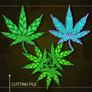 Bundle Marijuana Multilayer SVG file/ Cricut file / Multilayer svg/ Cutting file svg/ Paper cut/ Laser cut file/ 3D layer