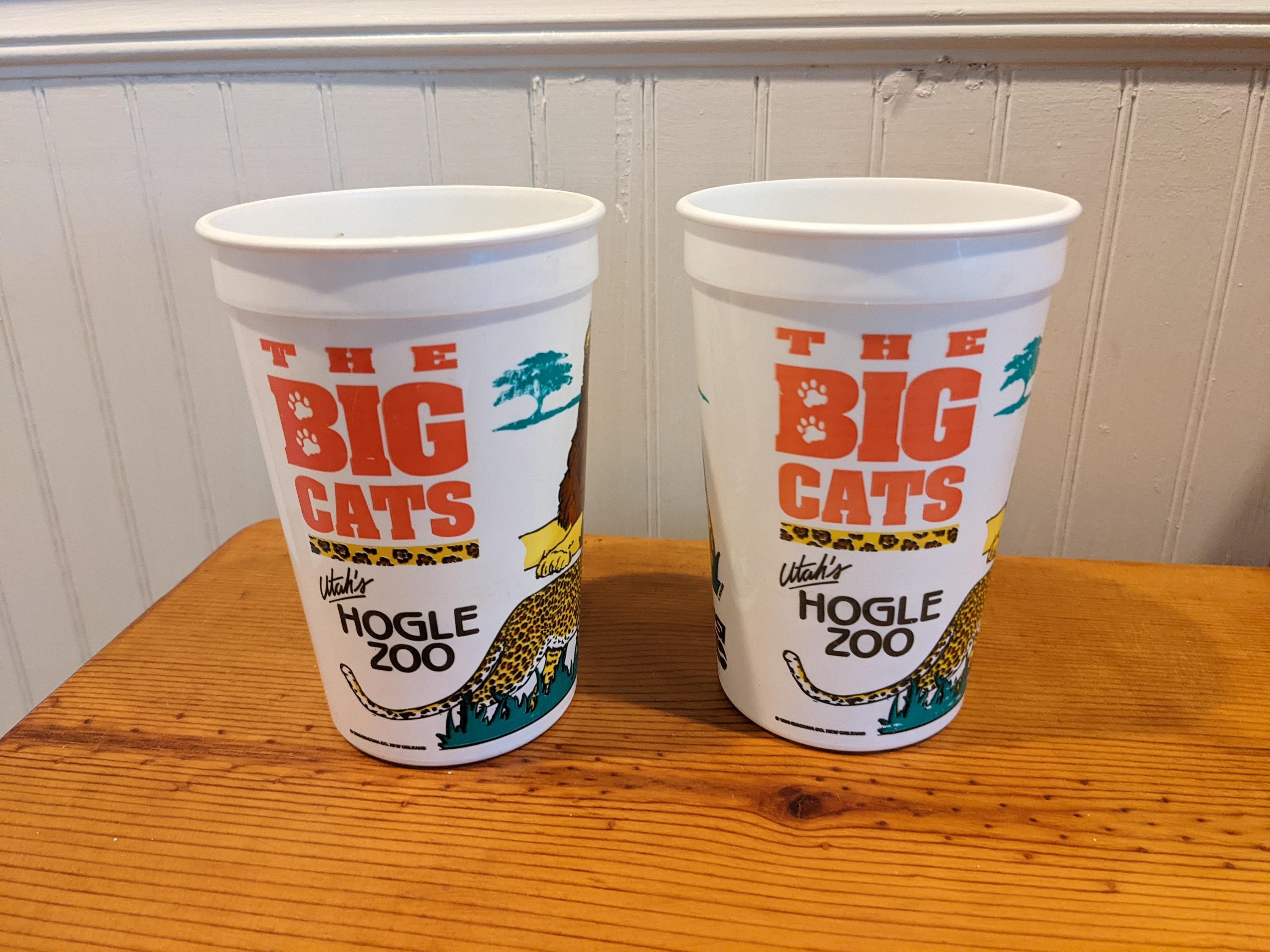 1983 Utah's Hogle Zoo Cups Ft the Big Cats Etsy