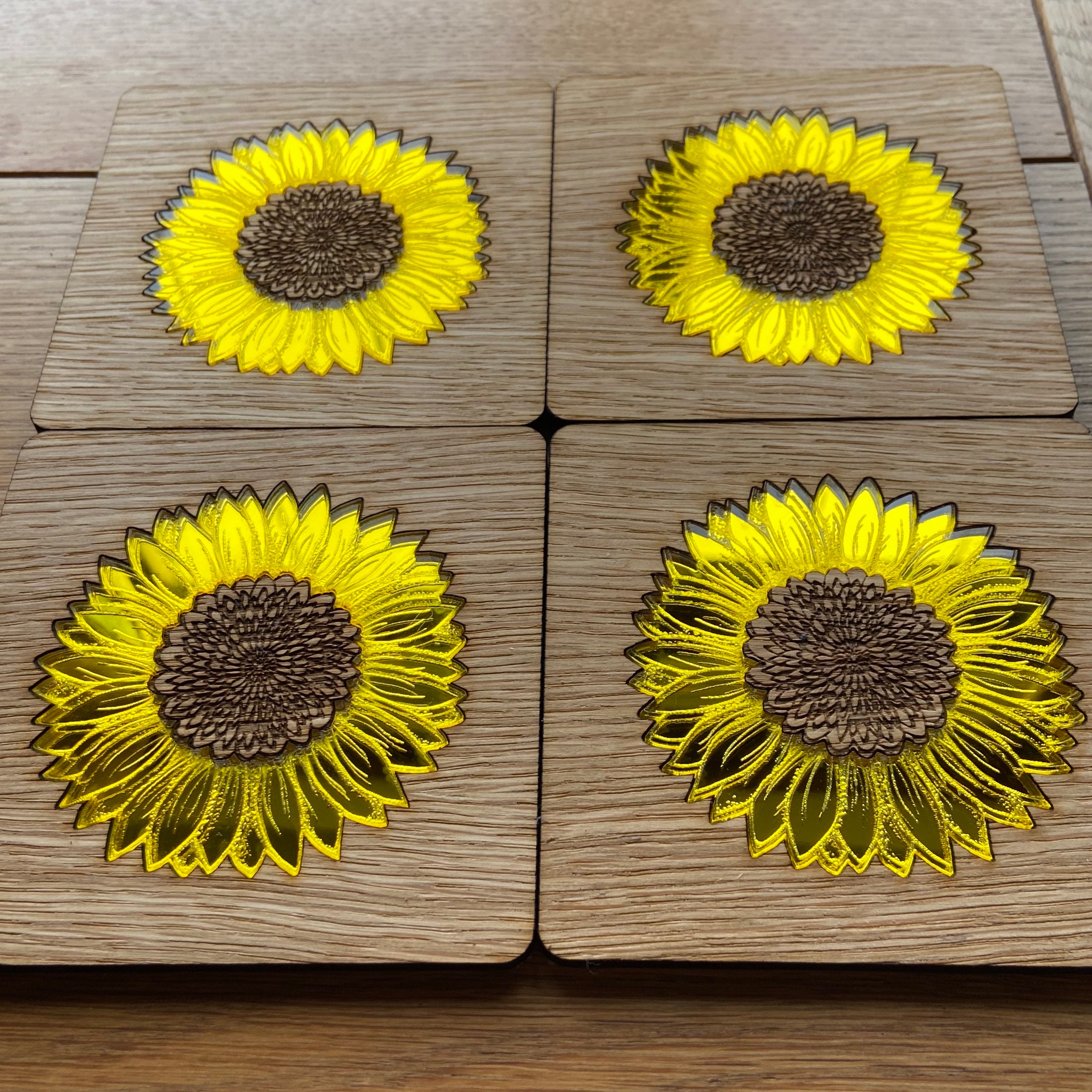 Sunflower Coaster Etsy