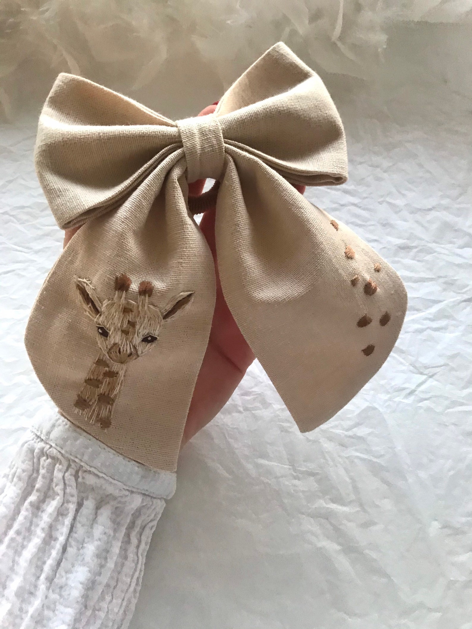 Embroidered Bows Floral Bow Custom Bow Baby Bow Bow Headband Etsy