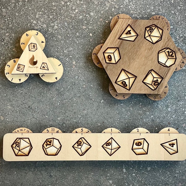 Wooden Dice Spinner for RPGs