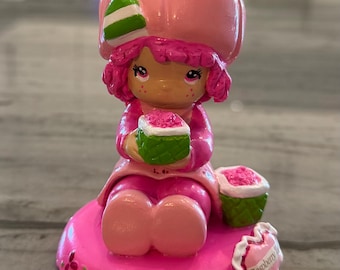 Raspberry Tart from 1980s Strawberry Shortcake altered from a precious moment figurine
