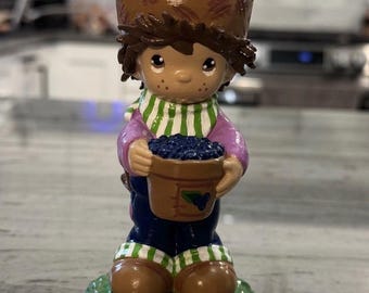 Huckleberry Pie from 1980s Strawberry Shortcake altered from a precious moment figurine