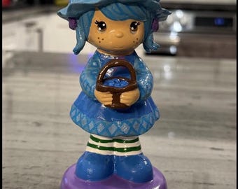 Blueberry Muffin from 1980s Strawberry Shortcake altered from a precious moment figurine