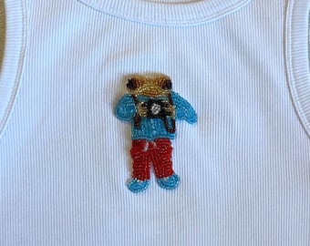 Custom Complex Beaded Design Tank