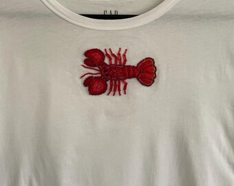 Custom Beaded Design T-Shirt