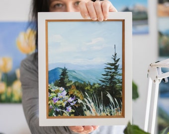 Print Smoky Mountains landscape Tennessee, National Park print
