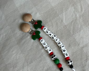 Christmas custom pacifier clips