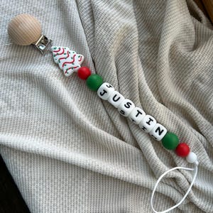 Christmas custom pacifier clips