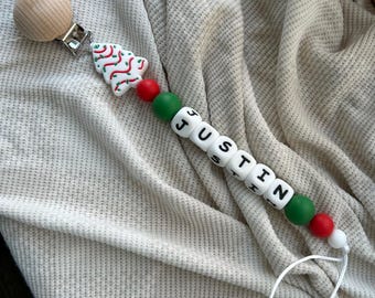 Christmas custom pacifier clips
