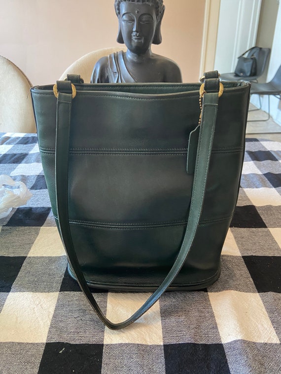 Coach Vintage EUC Bottle Green Tribeca Shoulder Ba