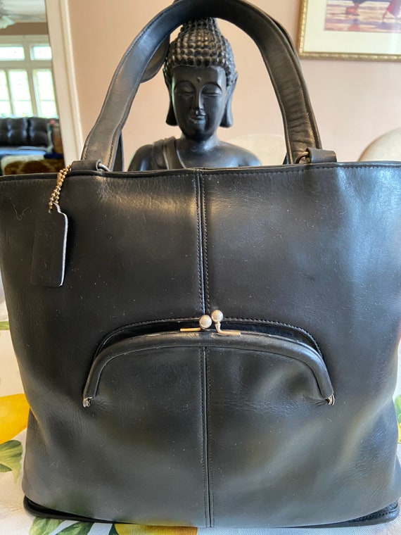 Coach Vintage EUC Black/Dark Navy Bonnie Cashin Ki