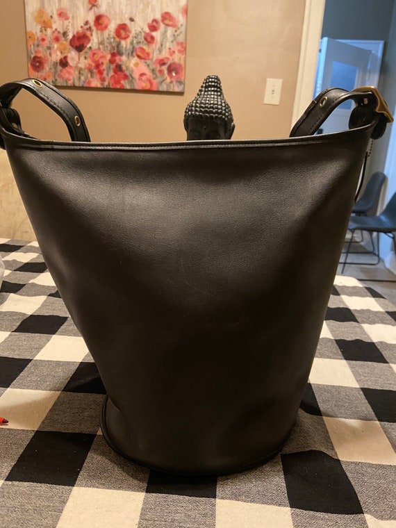 Coach Vintage EUC Black Duffle/Feedsack Style #908