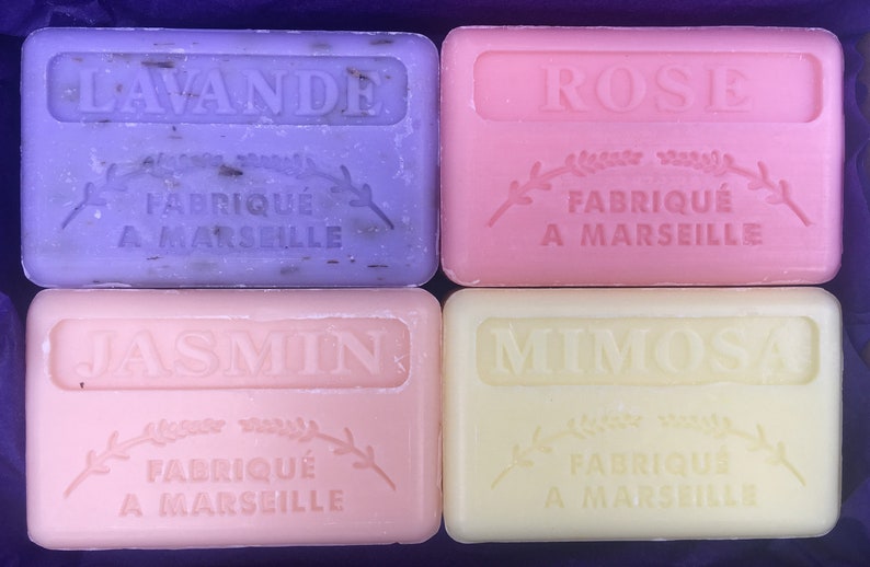 Savon de Marseille Jabón francés natural cuatro set de Etsy