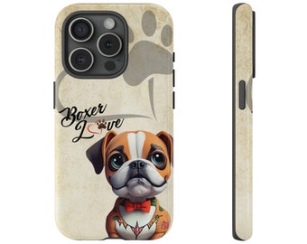 Custodia rigida per telefono Boxer Puppy