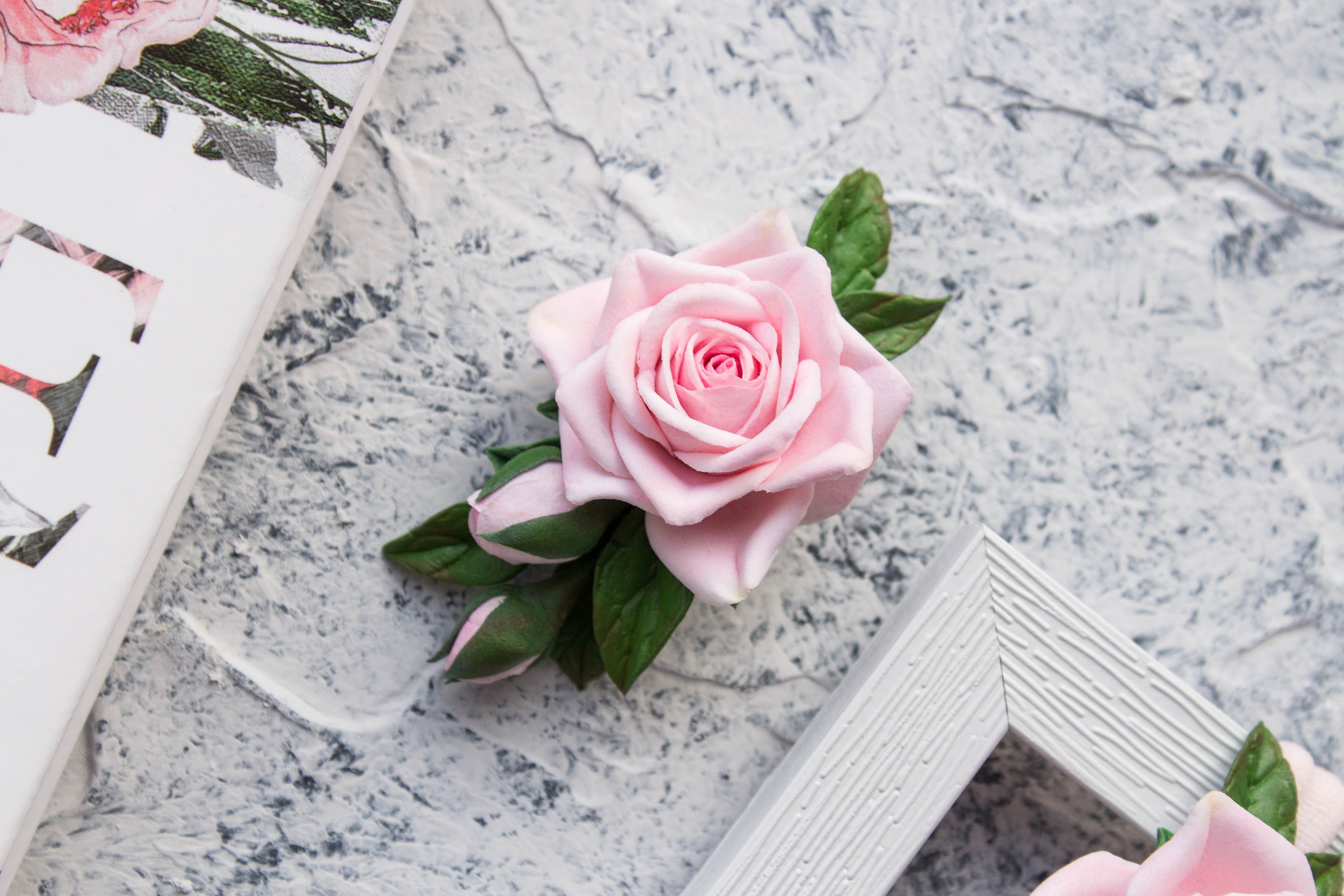 1PC Fashion Bridal Rose Flower Hairpin Brooch Clamp Wedding Bridesmaid Party Accessories Hair Clip – Buy The Best Products In The Online Store - Foto 2