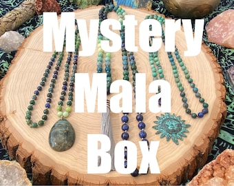 Mystery Mala Box - 108 Gemstone Bead Mala